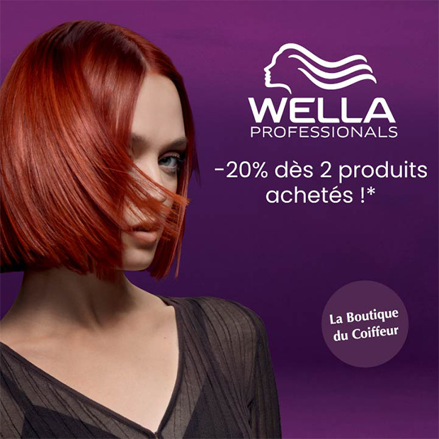Profitez de -20% dès 2 produits achetés chez Wella Professionals.